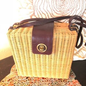 Hobo Box Straw Handbag